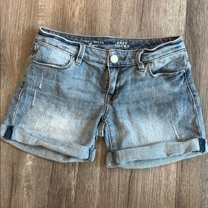 The Limited Light Denim Jean Shorts